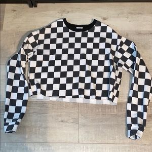 Checkered sweatshirt